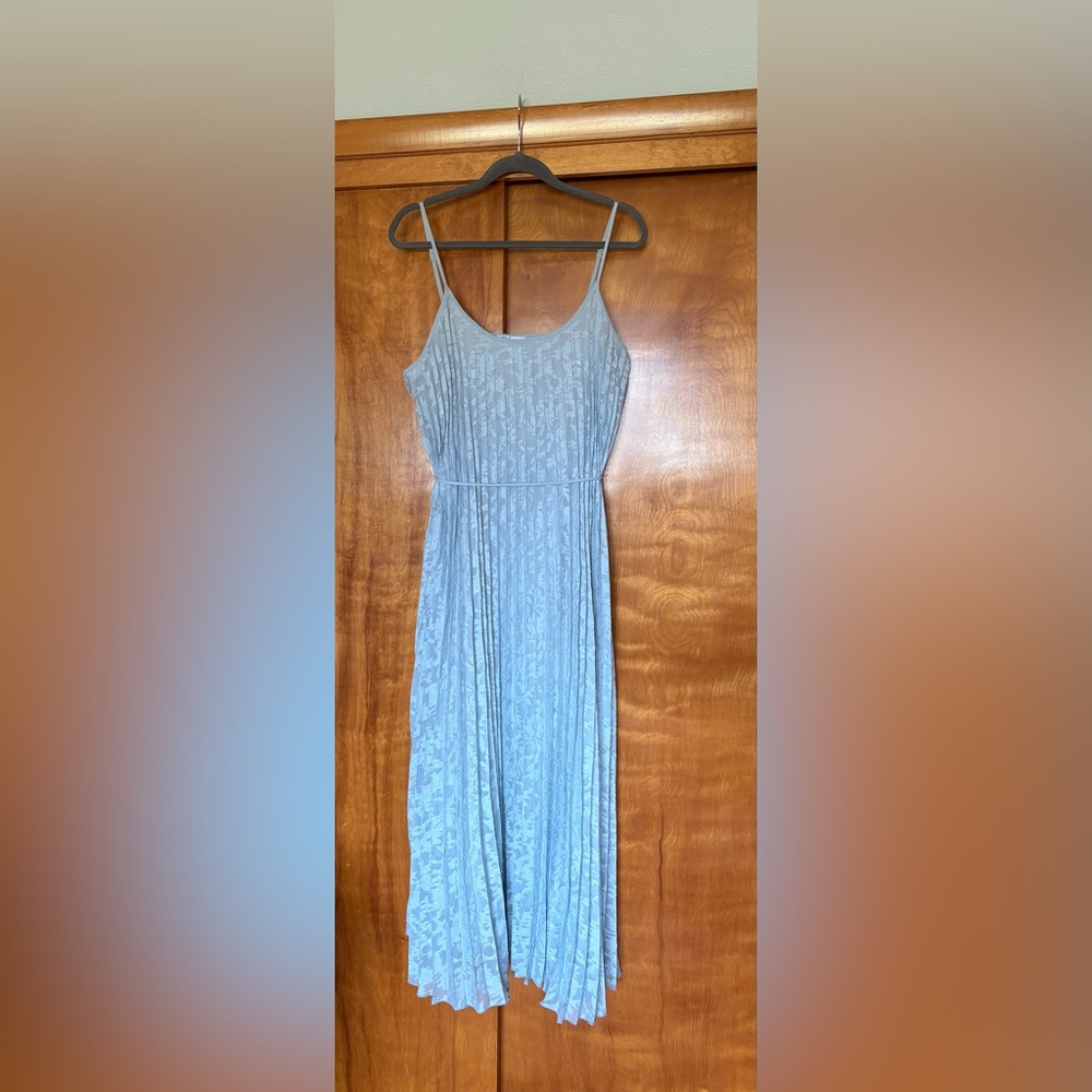 Blue midi dress